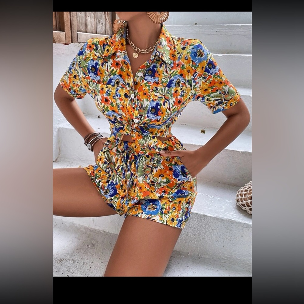 Floral two piece set